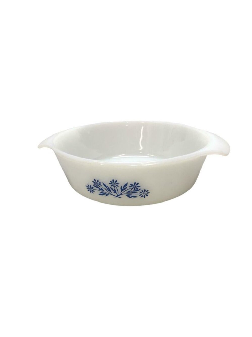Anchor Hocking Fire King Mik Casserole Baking Dish 1 quart Blue Cornflower #463